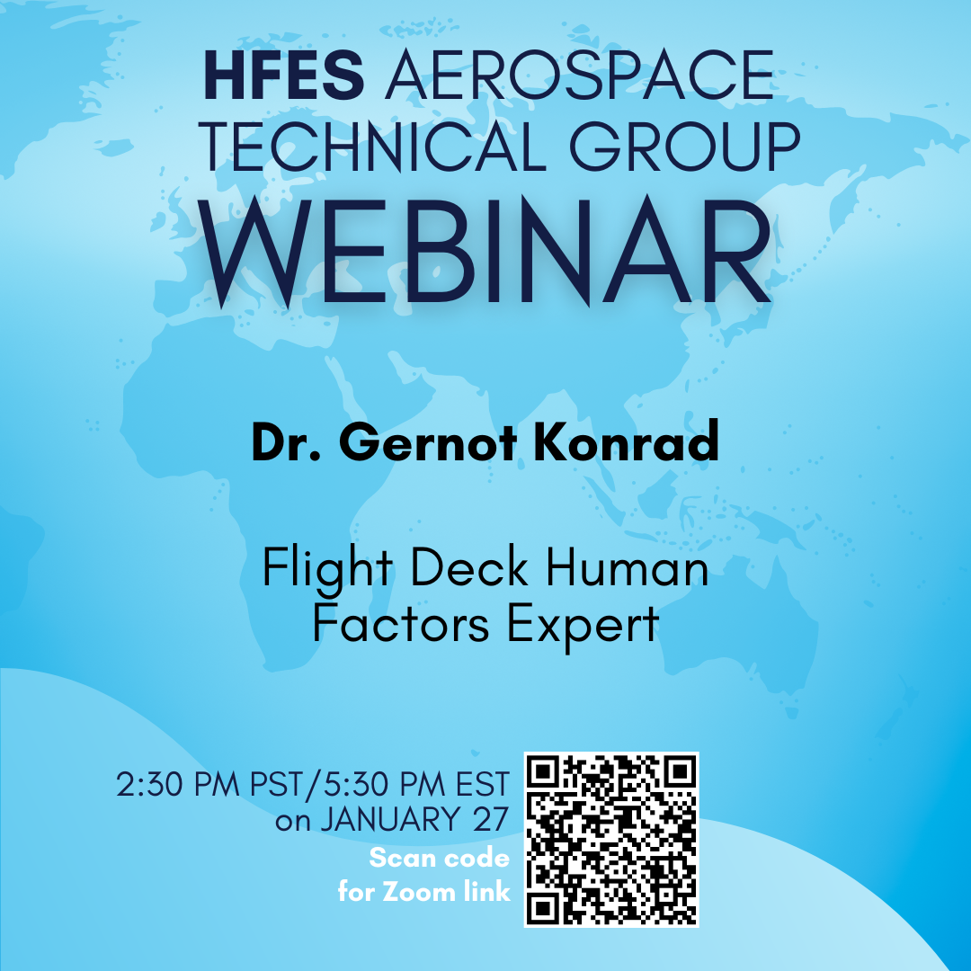 Webinar – Competencies for HFE Aviation by Dr. Gernot Konrad