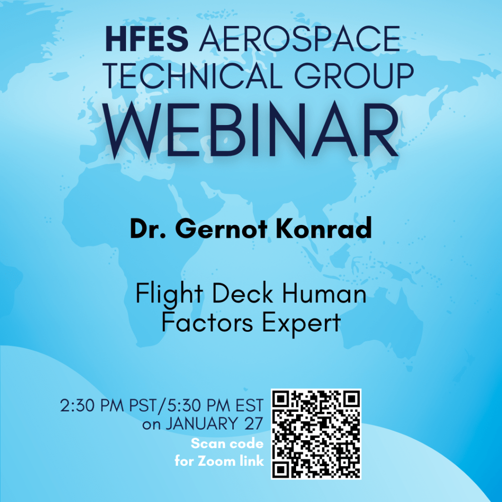 Webinar – Competencies for HFE Aviation by Dr. Gernot&nbsp;Konrad